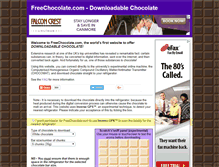 Tablet Screenshot of freechocolate.com